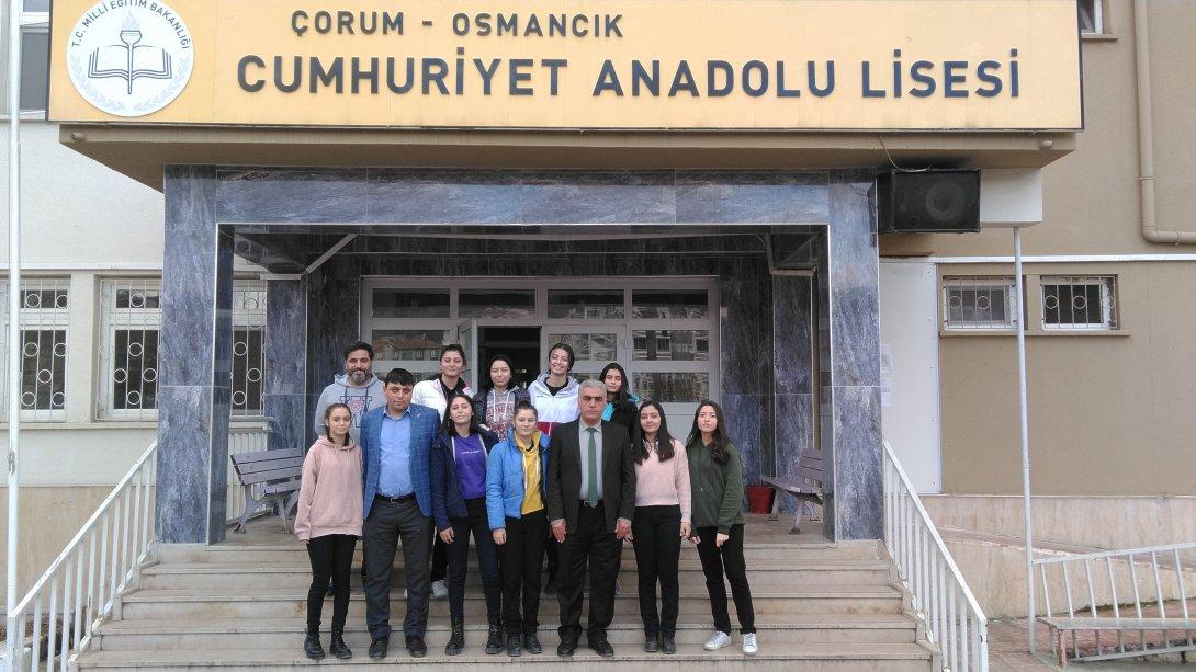 İlçe Milli Eğitim Müdürümüz İdris MAKİNECİ Cumhuriyet Anadolu Lisesi'ni ziyaret etti.