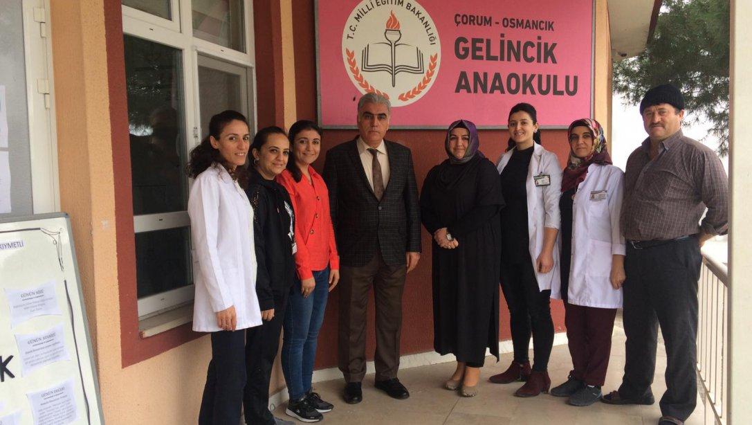 İlçe Milli Eğitim Müdürü İdris MAKİNECİ Gelincik Anaokulu'nu ziyaret etti.